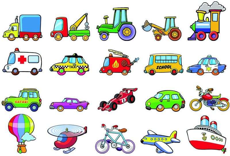 Koka transporta līdzekļi - magnēti (komplekts) - Image 2