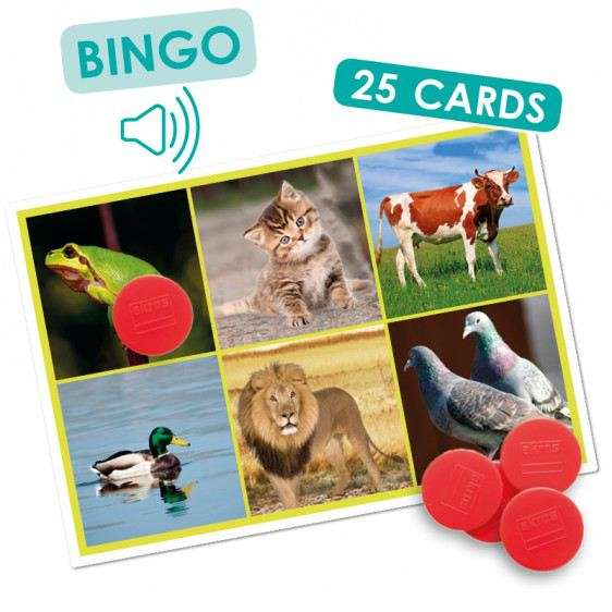 Skaņu Bingo- dzīvnieki un daba