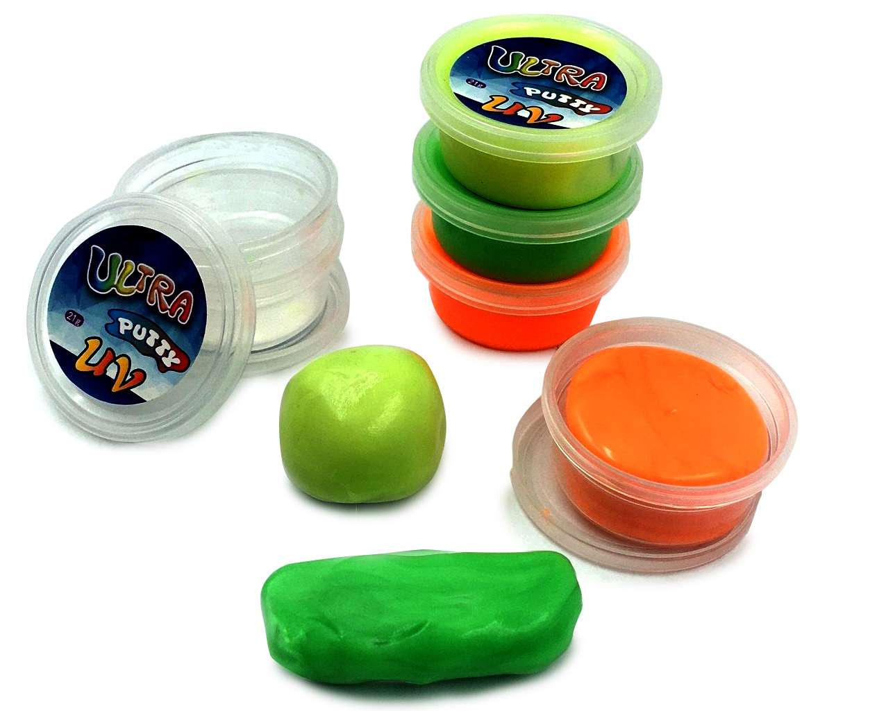 Sensorā UV spīdošā mīcāmā masa - komplekts (6)